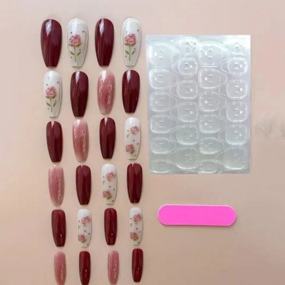 24 Pieces Fake Press On Nails - Picture 2 of 5